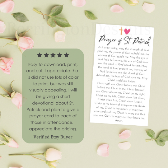 St. Patrick Prayer Card